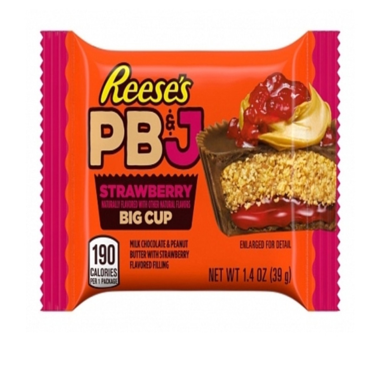 Reese's big cup pb&j syrawberry 39gr